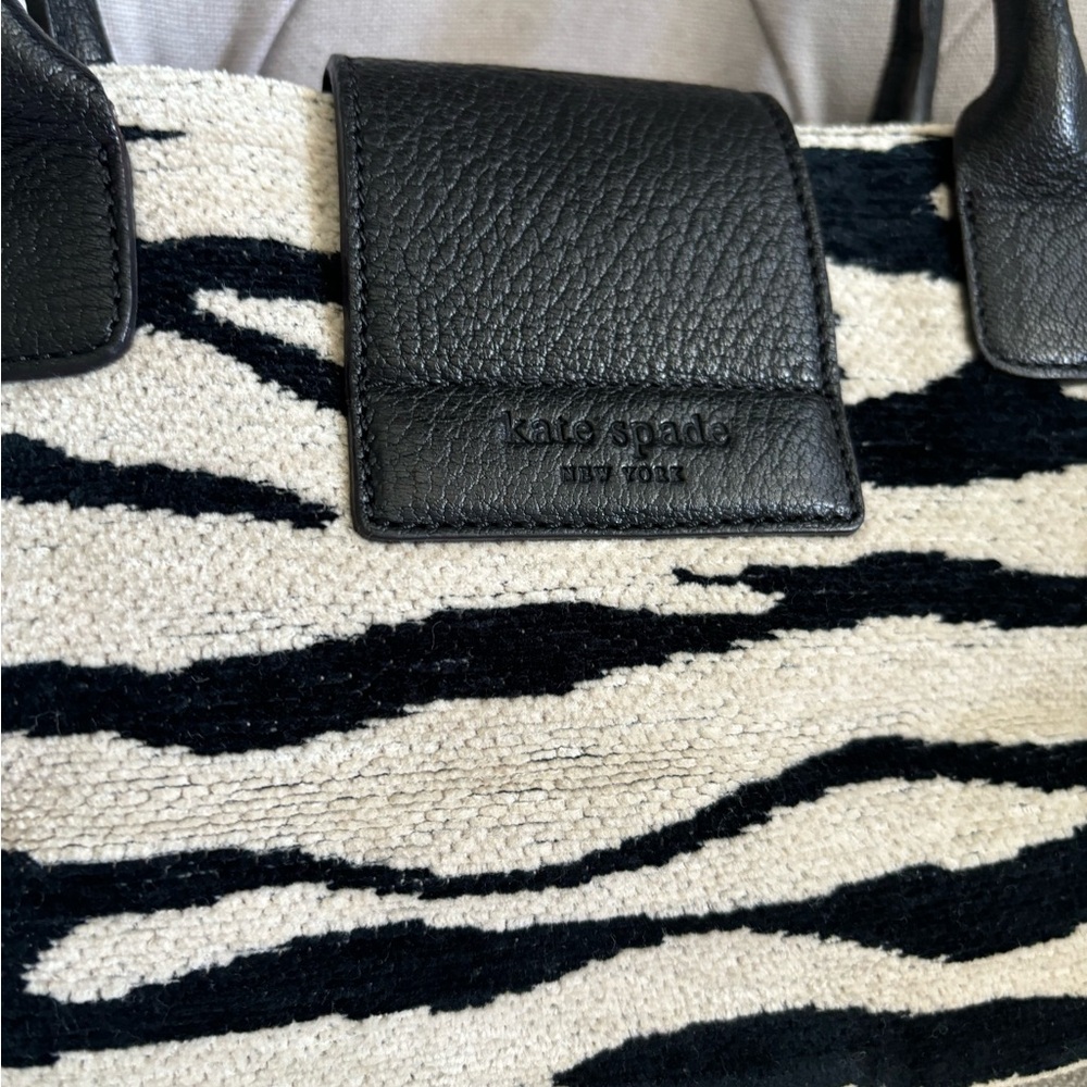 Kate Spade Black and White Zebra Shoulder Bag - Picture 4 of 10